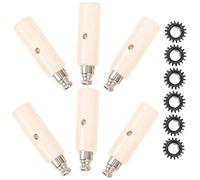 OFFSCH Set Ingranaggi Piroli Accordatura Chitarra e Basso 1:18 Steli per Corde, Pomelli Neri Resistenti, Meccanismo Antislittamento Professionale per Accordatori Strumenti Musicali