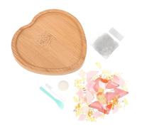 OFFSCH Sottobicchieri per Tazze Fai da Te Accessori per Realizzazione Sottobicchieri Materiali per Decorativi Forma Cuore Antiscivolo per Bevande Calde Pratico per Prolungato