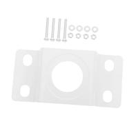 OFFSCH Staffa di Montaggio per Palo della Luce Esterno con Piastra Posteriore in Ferro, Kit per Supporto Lampione Solare, Installazione Facile per Illuminazione Stradale e Giardino