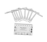 OFFSCH Strumento Per Liutaio Chitarra e Basso in Acciaio Inox, Righello Per Azione Corde e Raggio Chitarra, Kit Di Configurazione Professionale Per Strumenti Musicali