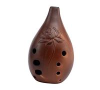 OFFSCH Strumento Xun Ocarina in Ceramica Antica Cinese 10 Fori Dita Professionale Musicale