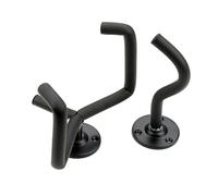 OFFSCH Supporto da Parete 194mm in Metallo Nero per Chitarra Previene lo Scivolamento Gancio Singolo per Stanza Musicale e Camera da Letto