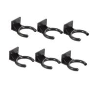 OFFSCH Supporto Da Parete Per Microfono Wireless 6 Pezzi, Ganci in Plastica Rivestimento Antiscivolo, Compatto Per Casa e Ufficio, Montaggio Facile e Salvaspazio