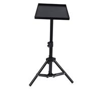 OFFSCH Supporto per Proiettore Regolabile in Altezza Vassoio Allargato, Treppiede Portatile in Ferro e Abs per Streaming Live, Home Theater e Presentazioni, Compatto Salvaspazio