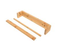 OFFSCH Supporto per Rotolo di Carta da Disegno in Legno Cavalletto da Parete, Porta Disegni Versatile da Tavolo 34x6 Cm per Attività Artistiche a Casa e Scuola