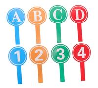 OFFSCH Tabellone Per Voto Portatile in Schiuma, Cartello Per Palette Da Gioco Per Insegnanti, Accessorio Per La Classe, Set Da 8 Pezzi Per Interazione Didattica in Aula