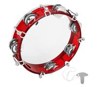OFFSCH Tambourine Mano Per Ragazzo Ragazza e Adulti Strumento Musicale Portatile Per Feste e Danze Design Delicato Con Sonagli Per Comunicazione Genitore-figlio e Attività Musicali