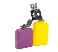 OFFSCH Tamburo a Blocchi Campanaccio Tono Alto-basso, Accessorio Per Batteria Leggero e Compatto Staffa Regolabile, Strumento Percussione Portatile Per Musicisti e Performance Live