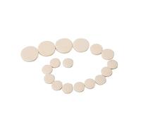 OFFSCH Tappetini Per Clarinetto Soprano Set 17 Pezzi in Finta Pelle Avorio, Cuscini Per Chiavi Per Strumenti a Fiato, Tampone Di Ricambio Durevole Effetto Antivibrazione Per Musicisti