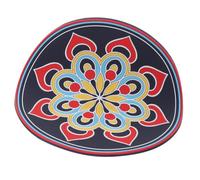 OFFSCH Tappetino Per Ciotola Sonora Stile Religioso Cuscino Decorativo Per Meditazione Design Mandala Per Pratiche Buddiste e Decorazioni Per Casa e Ufficio