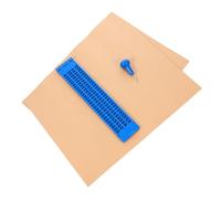 OFFSCH Tavoletta Braille e 30 Celle Punteruolo in Plastico Resistente e Riutilizzabile Kit di Scrittura Braille 27 Linee per Non Vedenti per Esercizi