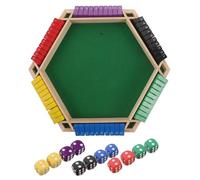 OFFSCH Tavolo da Gioco a Sei Facce in Legno Gioco di società Interattivo per Feste e Ktv Che Migliora L'atmosfera e Offre Utilizzo Versatile