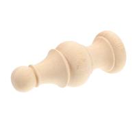 OFFSCH Terminali Decorativi in Legno Grezzo Per Montanti Del Letto e Aste Per Tende, Design a Sfera Stile Romano, Resistenti in Legno Massello, Per Decorazioni Interne e Fai Da Te, Dimensioni 15x6 Cm