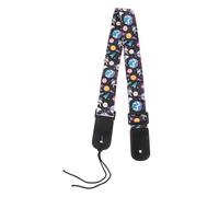 OFFSCH Tracolla per Chitarra e Ukulele Design Stellato, Realizzata in Vera Pelle e Poliestere, per Ragazzi e Ragazze in Ambienti Scolastici Stile Casuale