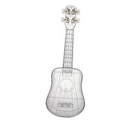 OFFSCH Ukulele Per Principianti Da 21 Pollici Con Corde in Carbonio Tono Alto Facile Da Regolare Per Bambini E Adulti Che Imparano La Musica