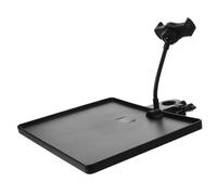 OFFSCH Vassoio Per Microfono e Scheda Audio Supporto Per Live Streaming Con Clip Di Fissaggio Porta Smartphone e Design Ergonomico Per Trasmissioni e Registrazioni Professionali