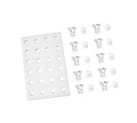 OFFSCH Vassoio per Piantagione con Spugna Galleggiante Spugna per Serra da 32 Mm Fori Quadrati con Spugne Cilindriche per Mini Giardino e Coltivazione Vegetale