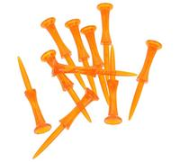 OFFSCH Vintage Tees in plastica Arancia 10 Pezzi Tee da Golf a Forma di Ruota per Precise Positioning e Allenamento Outdoor