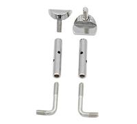 OFFSCH Viti per Mentoniera Violino 2 Pezzi 3/4 4/4 in Metallo Argento, Morsetto Regolabile per Accessori Strumenti Musicali, Compatibili con Archetto e Coda, per Riparazione e Montaggio