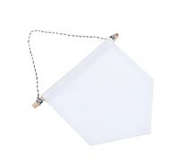 OFFSCH Wall Banner Bianco S in Tela Resistente per Spilla Smaltata Bandierina Parete Decorativa per Esposizione e Creatività DIY