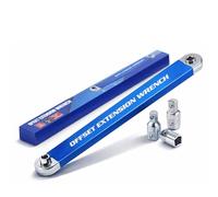 Offset Extension Wrench, Set Chiave di Estensione Offset 39cm (15"), Prolunga Chiave a Cricchetto Universale con Trasmissione a Catena, Adattatori (1/4", 3/8", 1/2"), Spazi Ristretti e Motori (1pc)