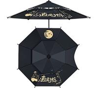 Offset Hanging Parasol Ombrello da Esterno Antico con Protezione Solare, Ombrello inclinabile Traspirante a Doppio Strato, Facile da installare(2m)