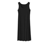 OFFSUM Camicia da Notte Donna - Lingerie di Accappatoio di Temperamento Stile Coreano in Cotone Estivo Senza Maniche in Tinta Unita con Scollo Tondo di Grandi Dimensioni