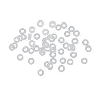 Ofggd Gomma Stopper Anelli Silicone Perline Adatto Per Braccialetti Europei Charm Per Gioielli Artigianato Clip Chiusura Distanziatore, 4mm, come descritto