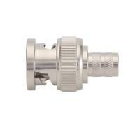 Ofggd Spina di trasmissione in metallo BNC RG58 RG59 RG60 per maschio a crimpatura spina nel computer impostazione semplice adattatore