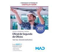 Oficial de Segunda de Oficios de la Administración de la Comunidad de Castilla y León (Grupo IV Personal Laboral). Test del temario específico