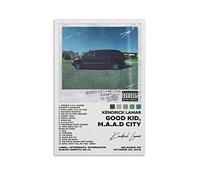 OFITIN Kendrick Lamar - Good Kid Maad City copertina album poster per decorazione moderna camera da letto familiare - 30,5 x 45,7 cm