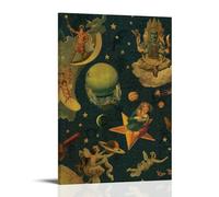 OFITIN Poster su tela di The Smashing Pumpkins, stampa artistica da parete con bandiera di Mellon Collie e la tristezza infinita, poster per stanza, decorazione moderna per camera da letto, 30 x 45 cm