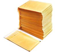 Ofituria 200 Sobres Acolchados de Papel Burbuja Interior de Polietileno, Color Marrón, Bolsas para Envíos con Capacidad para Albergar Documentos de una superficie máxima de 350x470 mm