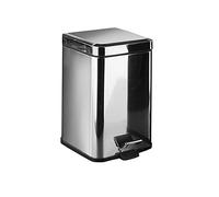 OFITURIA Cubo de Basura para Baño con Pedal Acero inoxidable 6 litros Brillo