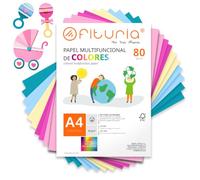 OFITURIA Fogli Colorati A4 80gr, 100 Fogli - Carta Hobby (Babyshower)