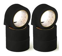 OFITURIA Nastro Adesivo, Colore Nero, Nastro per Imballaggio e Organizzazione di Scatole e Spedizioni, Sigillo di Vari Colori Vivaci 66 mt x 48 mm (6 unità - Nero)