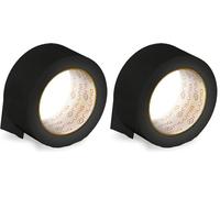OFITURIA Nastro Adesivo, Colore Nero, Nastro per Imballaggio e Organizzazione di Scatole e Spedizioni, Sigillo di Vari Colori Vivaci 66 mt x 48 mm (1 unità - Nero) (Confezione da 2)
