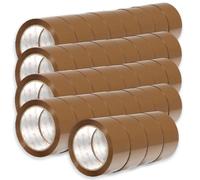 OFITURIA Nastro Adesivo per Imballaggio, Nastro per Pacchi Marrone, Nastro da Imballaggio per Scatole da Trasloco e Spedizioni, Nastro per Pacchi, Nastro Imballaggio Resistente (50mmx66m, 36 nastri)