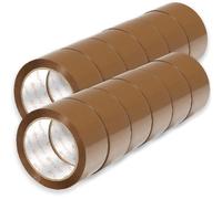 OFITURIA Nastro Adesivo per Imballaggio, Nastro per Pacchi Marrone, Nastro da Imballaggio per Scatole da Trasloco e Spedizioni, Nastro per Pacchi, Nastro Imballaggio Resistente (38mmx66m, 12 nastri)
