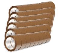 OFITURIA Nastro Adesivo per Imballaggio, Nastro per Pacchi Marrone, Nastro da Imballaggio per Scatole da Trasloco e Spedizioni, Nastro per Pacchi, Nastro Imballaggio Resistente (38mmx66m, 96 nastri)