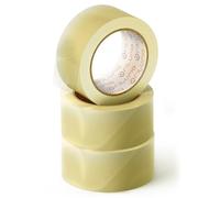 OFITURIA Nastro adesivo per imballaggio trasparente per imballaggio di scatole di cartone di spedizioni, matrimoni, prodotto per confezioni sicure (36 cms x 60 mts - Transparente, 3 Rollos)