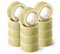 OFITURIA Nastro adesivo per imballaggio trasparente per imballaggio di scatole di cartone di spedizioni, matrimoni, prodotto per confezioni sicure (36 cms x 60 mts - Transparente, 12 Rollos)