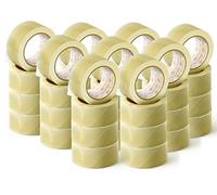 OFITURIA Nastro adesivo per imballaggio trasparente per imballaggio di scatole di cartone di spedizioni, matrimoni, prodotto per confezioni sicure (36 cms x 60 mts - Transparente, 48 Rollos)