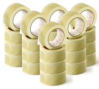 OFITURIA Nastro adesivo per imballaggio trasparente per imballaggio di scatole di cartone di spedizioni, matrimoni, prodotto per confezioni sicure (48 cms x 60 mts - Transparente, 24 Rollos)
