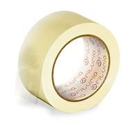 OFITURIA Nastro adesivo per imballaggio trasparente per imballaggio di scatole di cartone di spedizioni, matrimoni, prodotto per confezioni sicure (48cm x 60mts - Transparente, 1 Rollo)