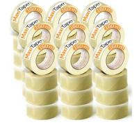 OFITURIA Nastro adesivo per imballaggio trasparente per imballaggio di scatole di cartone di spedizioni, matrimoni, prodotto per confezioni sicure (48mmx160mts - Transparente, 36 Rollos)