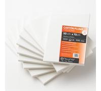 OFITURIA Pannello in Schiuma Bianco Adesivo 50x70 cm Pack 6 pz, Lastra di Polistirene Espanso Leggero e Rigido, Foamboard Multiuso a Taglio Facile, Ideale per Lavoretti, Modelli ed Esposizioni, 5 mm