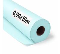 OFITURIA Papel Kraft Azzurro Pastello - Rollo 0,90x10m - 6 Rotoli - Carta da pacchi e carta da regalo, carta da imballaggio per spedizioni e fai-da-te, resistente e facile da tagliare