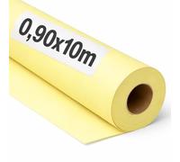 OFITURIA Papel Kraft Giallo Pastello - Rollo 0,90x10m - 3 Rotoli - Carta da pacchi e carta da regalo, carta da imballaggio per spedizioni e fai-da-te, resistente e facile da tagliare