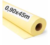 OFITURIA Papel Kraft Giallo Pastello - Rollo 0,90x45m - 3 Rotoli - Carta da pacchi e carta da regalo, carta da imballaggio per spedizioni e fai-da-te, resistente e facile da tagliare